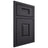 Shiloh Cabinetry Beaded Inset Summit White Oak Rift Cut Harbor Door