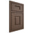 Shiloh Cabinetry Beaded Inset Summit White Oak Rift Cut Mineral Door