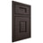 Shiloh Cabinetry Beaded Inset Summit White Oak Rift Cut Morel Door