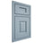 Shiloh Cabinetry Beaded Inset Summit White Oak Rift Cut Sky Door