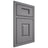 Shiloh Cabinetry Beaded Inset Summit White Oak Rift Cut Sterling Door
