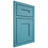 Shiloh Cabinetry Beaded Inset Tahoe Alder Plain Cut Aqua Door