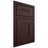 Shiloh Cabinetry Beaded Inset Tahoe Alder Plain Cut Bistre Door