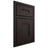 Shiloh Cabinetry Beaded Inset Tahoe Alder Plain Cut Espresso Door