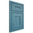 Shiloh Cabinetry Beaded Inset Tahoe Hickory Plain Cut Aqua Door