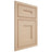 Shiloh Cabinetry Beaded Inset Tahoe Maple Plain Cut Natural Door