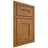 Shiloh Cabinetry Beaded Inset Tahoe Red Oak Plain Cut Autumn Door