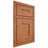 Shiloh Cabinetry Beaded Inset Tahoe Red Oak Plain Cut Harvest Door
