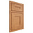 Shiloh Cabinetry Beaded Inset Tahoe Red Oak Plain Cut Medium Door