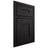 Shiloh Cabinetry Beaded Inset Tahoe White Oak Plain Cut Espresso Door
