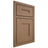 Shiloh Cabinetry Beaded Inset Tahoe White Oak Quarter Sawn Medium Door