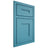 Shiloh Cabinetry Beaded Inset Tahoe White Oak Rift Cut Aqua Door