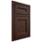 Shiloh Cabinetry Beaded Inset Ward Alder Plain Cut Umber Door