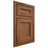 Shiloh Cabinetry Beaded Inset Ward Cherry Plain Cut Carob Door
