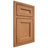 Shiloh Cabinetry Beaded Inset Ward Cherry Plain Cut Medium Door