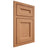Shiloh Cabinetry Beaded Inset Ward Cherry Plain Cut Natural Door