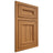 Shiloh Cabinetry Beaded Inset Ward Hickory Plain Cut Medium Door
