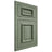 Shiloh Cabinetry Beaded Inset Ward Hickory Plain Cut Moss Door