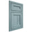 Shiloh Cabinetry Beaded Inset Ward Hickory Plain Cut Sky Door