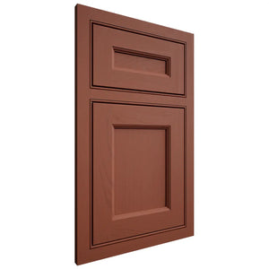 Shiloh Cabinetry Beaded Inset Ward Maple Plain Cut Cayenne Door