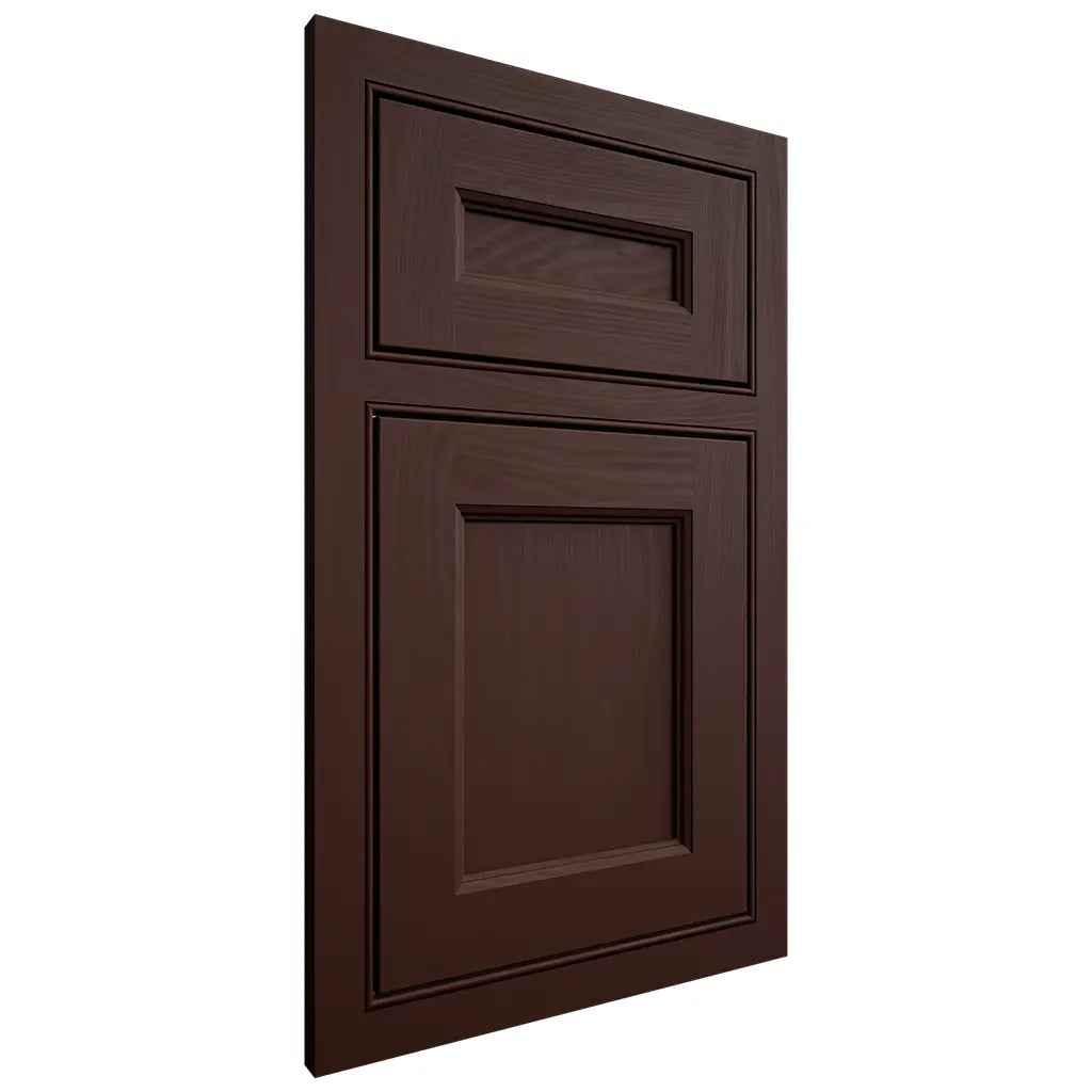 Shiloh Cabinetry Beaded Inset Ward Maple Plain Cut Cocoa Door