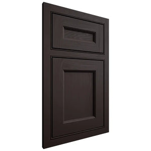 Shiloh Cabinetry Beaded Inset Ward Maple Plain Cut Espresso Door