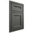 Shiloh Cabinetry Beaded Inset Ward Paintable Pewter Green Door
