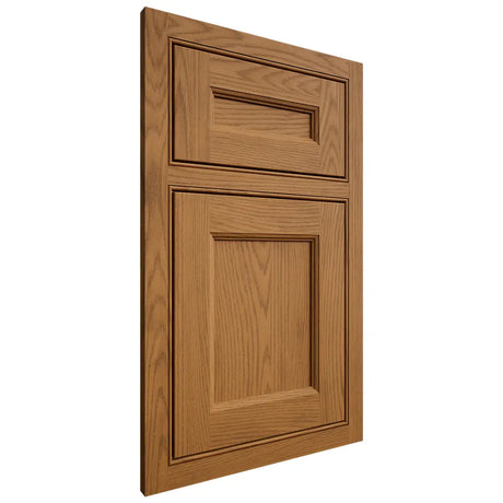 Shiloh Cabinetry Beaded Inset Ward Red Oak Plain Cut Autumn Door