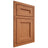 Shiloh Cabinetry Beaded Inset Ward Red Oak Plain Cut Harvest Door