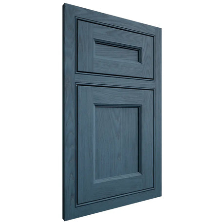 Shiloh Cabinetry Beaded Inset Ward Red Oak Plain Cut Hudson Door