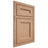Shiloh Cabinetry Beaded Inset Ward Red Oak Plain Cut Natural Door