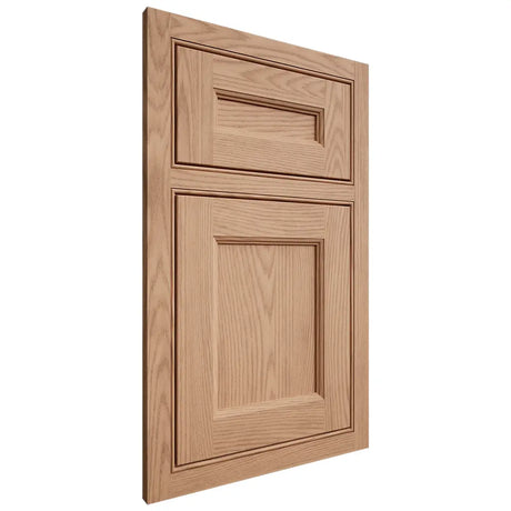 Shiloh Cabinetry Beaded Inset Ward Red Oak Plain Cut Natural Door