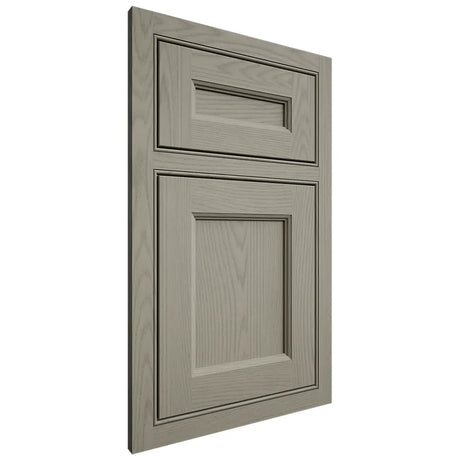 Shiloh Cabinetry Beaded Inset Ward Red Oak Plain Cut Thyme Door