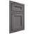 Shiloh Cabinetry Beaded Inset Ward Walnut Plain Cut Cadet Door