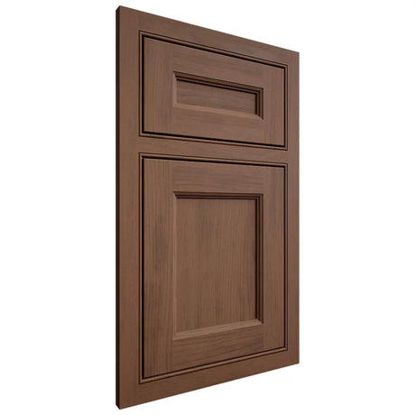 Shiloh Cabinetry Beaded Inset Ward Walnut Plain Cut Natural Door