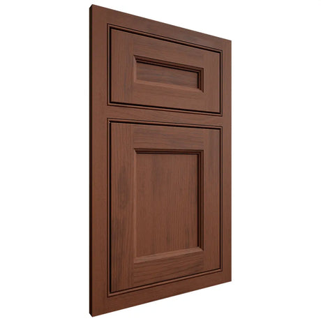 Shiloh Cabinetry Beaded Inset Ward Walnut Plain Cut Rye Door