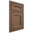 Shiloh Cabinetry Beaded Inset Ward White Oak Plain Cut Autumn Door