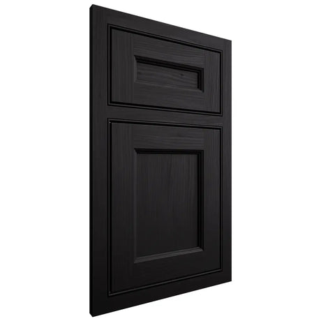 Shiloh Cabinetry Beaded Inset Ward White Oak Plain Cut Ink Door