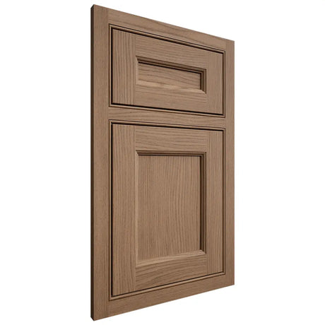 Shiloh Cabinetry Beaded Inset Ward White Oak Plain Cut Medium Door