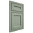 Shiloh Cabinetry Beaded Inset Ward White Oak Plain Cut Moss Door