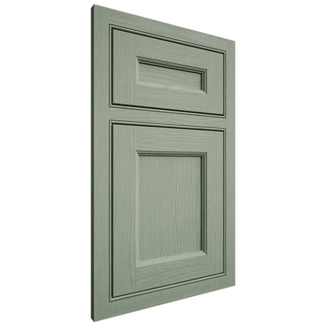 Shiloh Cabinetry Beaded Inset Ward White Oak Plain Cut Moss Door