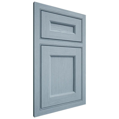 Shiloh Cabinetry Beaded Inset Ward White Oak Plain Cut Sky Door