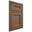Shiloh Cabinetry Beaded Inset Ward White Oak Quarter Sawn Autumn Door