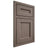Shiloh Cabinetry Beaded Inset Ward White Oak Quarter Sawn Clay Door