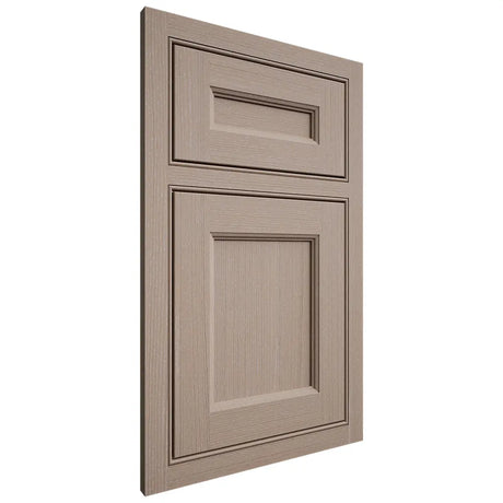 Shiloh Cabinetry Beaded Inset Ward White Oak Quarter Sawn Whitewash Door