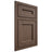 Shiloh Cabinetry Beaded Inset Ward White Oak Rift Cut Mineral Door