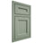 Shiloh Cabinetry Beaded Inset Ward White Oak Rift Cut Moss Door