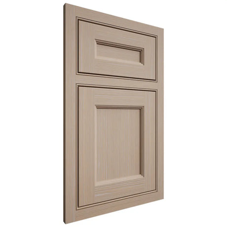 Shiloh Cabinetry Beaded Inset Ward White Oak Rift Cut Straw Door