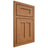 Shiloh Cabinetry Beaded Inset Wilmington Alder Plain Cut Caramel Door