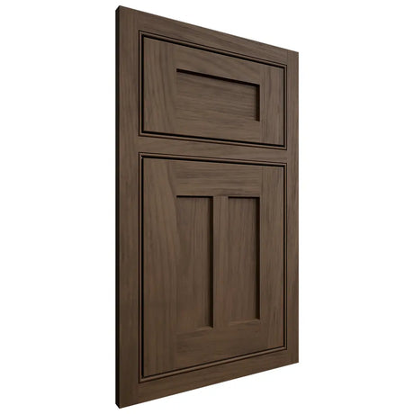 Shiloh Cabinetry Beaded Inset Wilmington Alder Plain Cut Caviar Door